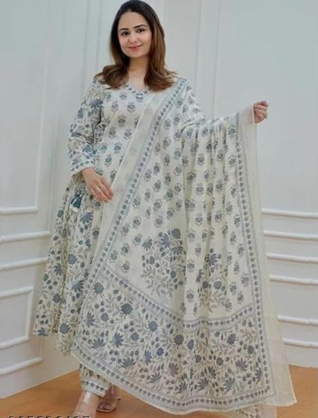 Dhoop Chhaon Afghani Kurti Set with Dupatta