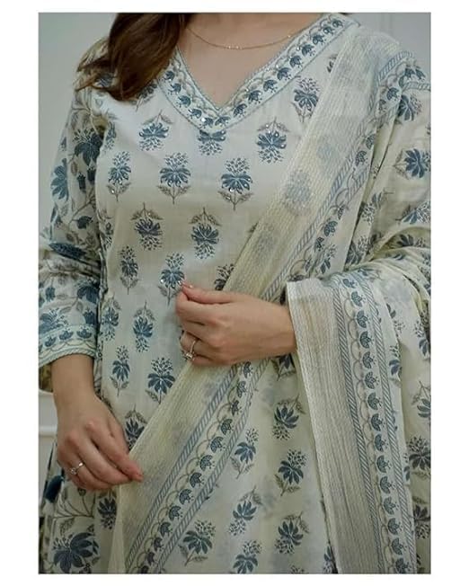Dhoop Chhaon Afghani Kurti Set with Dupatta