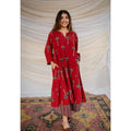 Ajrakh Laal Jhabba Kali Co-Ord Set