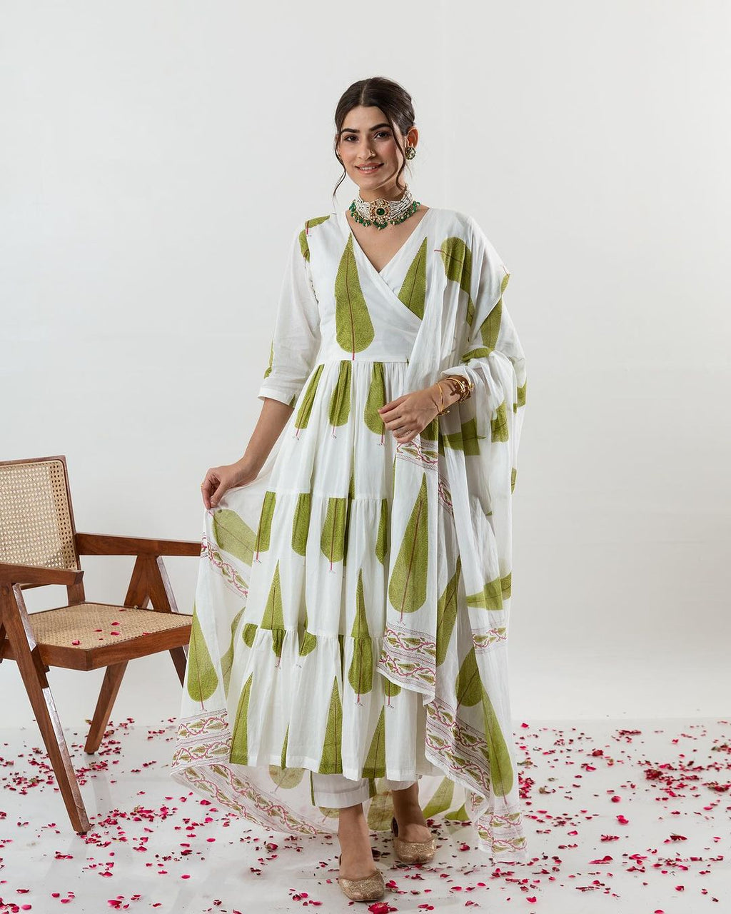 Vanya Cypress Printed Suit Set
