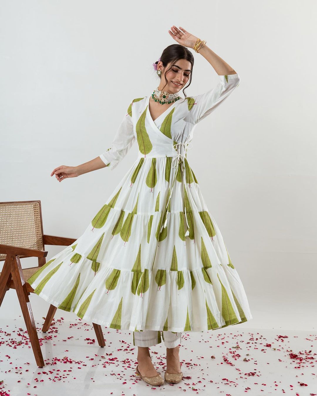 Vanya Cypress Printed Suit Set